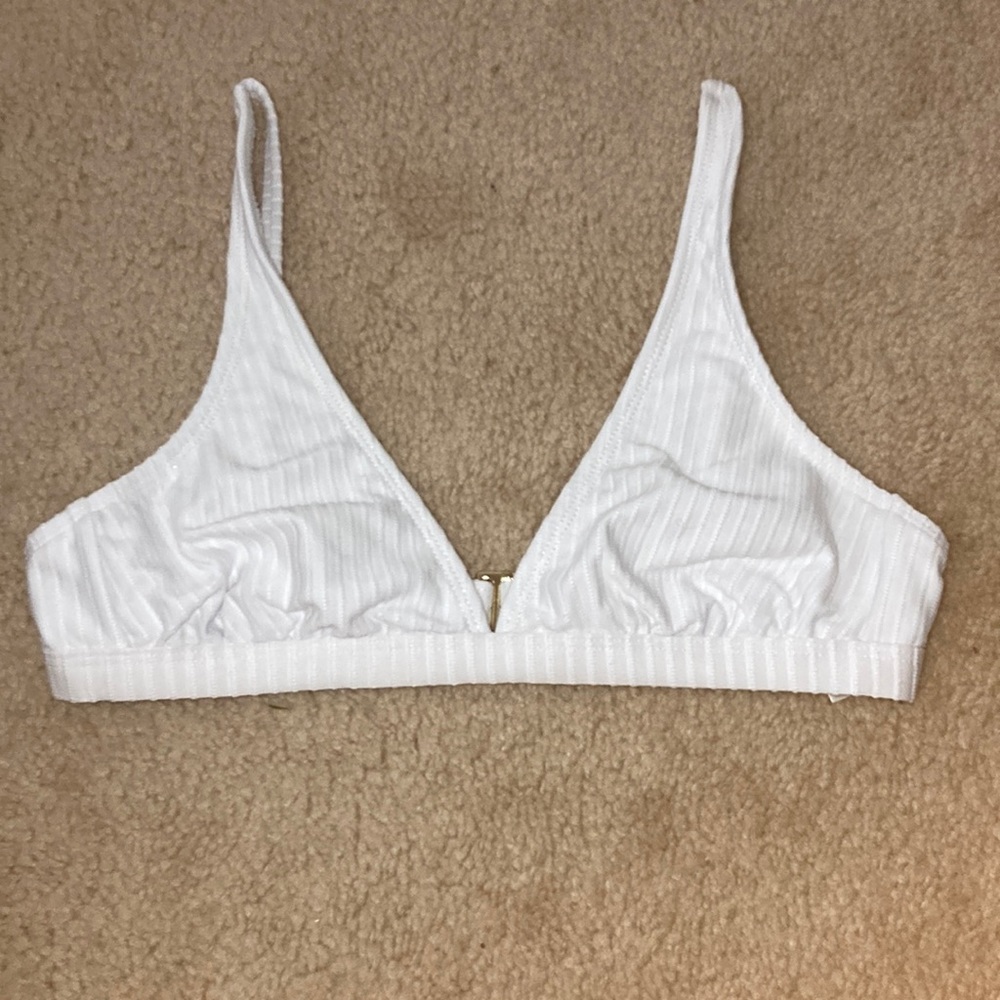 white bikini top